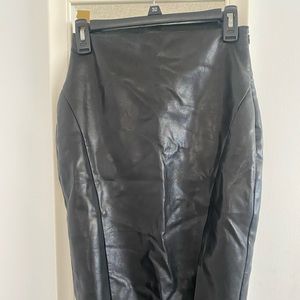 Superdown Faux Leather Midi Skirt (from Revolve)